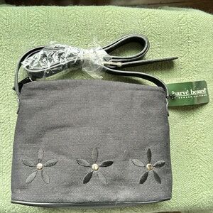NWT harve Bernard purse with flower design